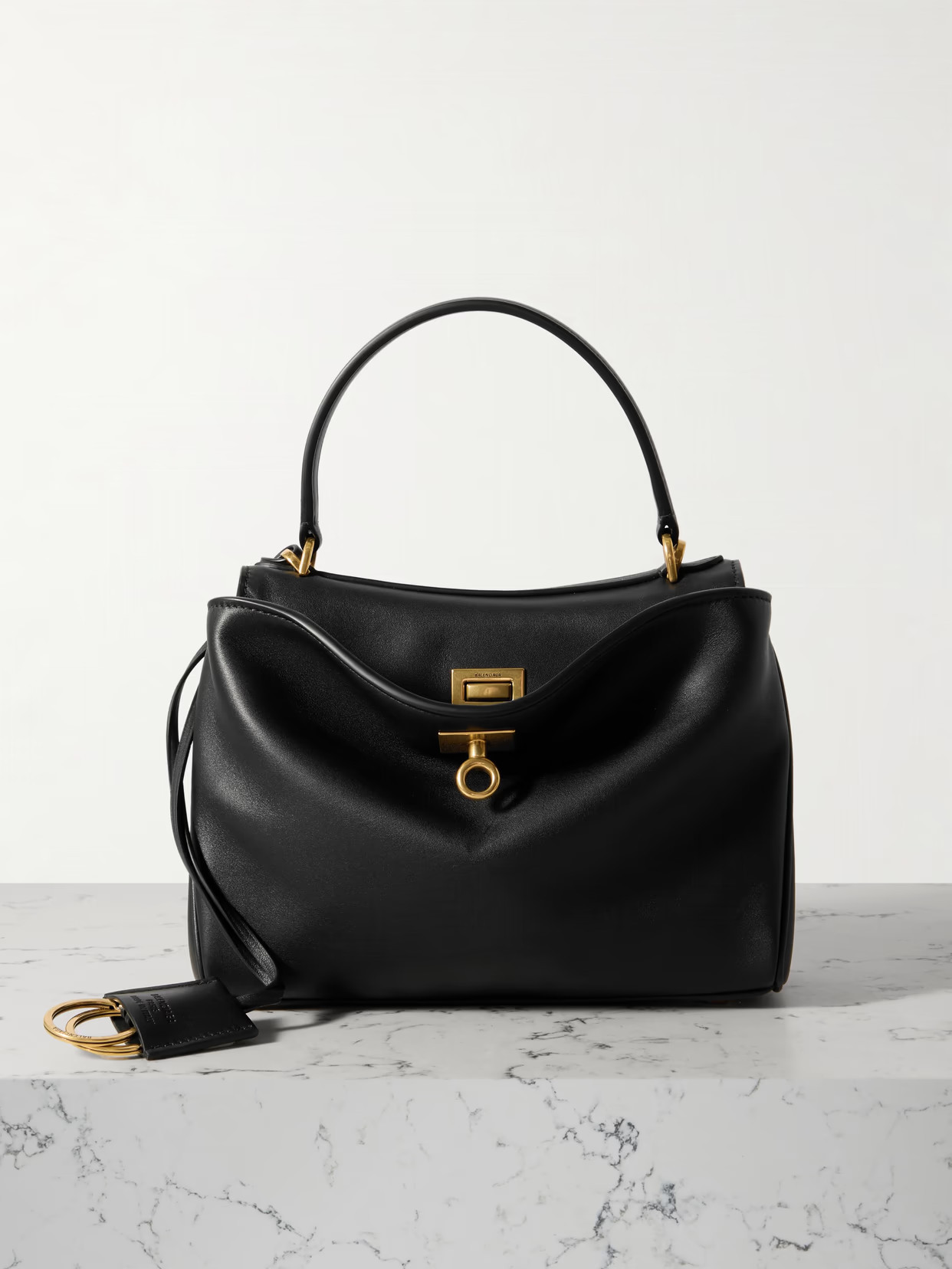 Balenciaga - Rodeo Mini Leather Tote - Black | NET-A-PORTER (US)