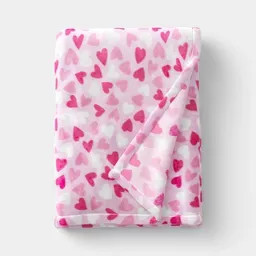 SponsoredTargetHomeBeddingBed BlanketsShop all Room EssentialsMini Hearts Printed Plush Throw Pin... | Target