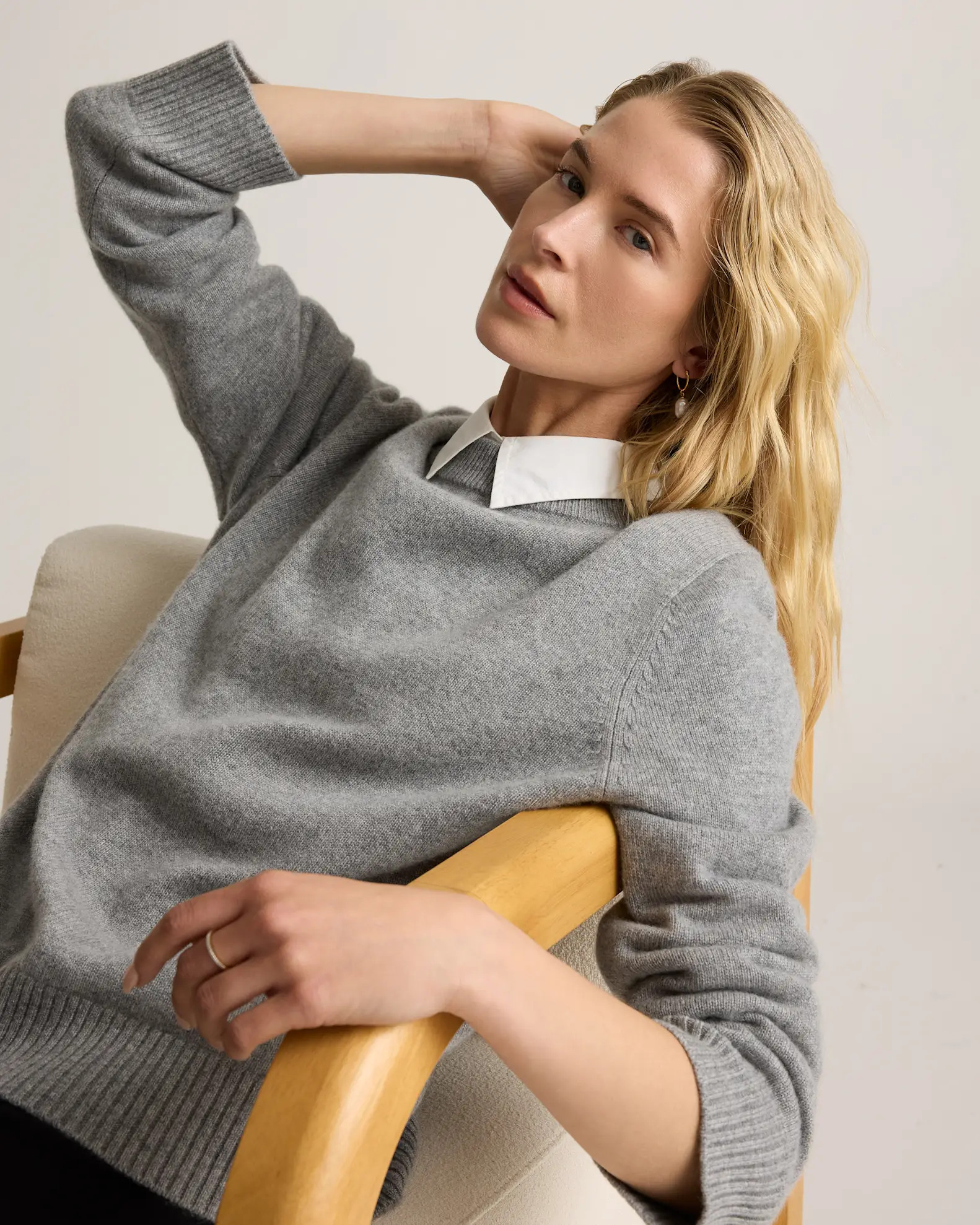 Mongolian Cashmere Oversized Crewneck Sweater | Quince