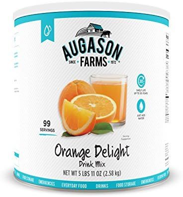 Augason Farms Orange Delight Drink Mix 5 lbs 11 oz No. 10 Can | Amazon (US)