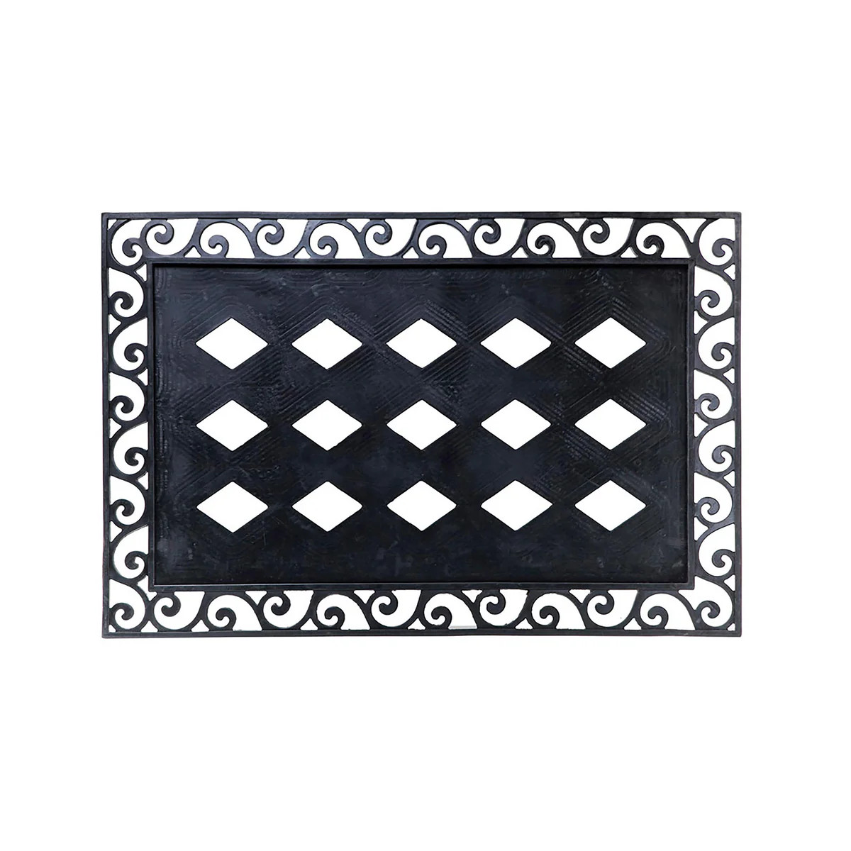 Cutout Scroll Embossed Floor Mat Tray, 36" x 24" | My Evergreen