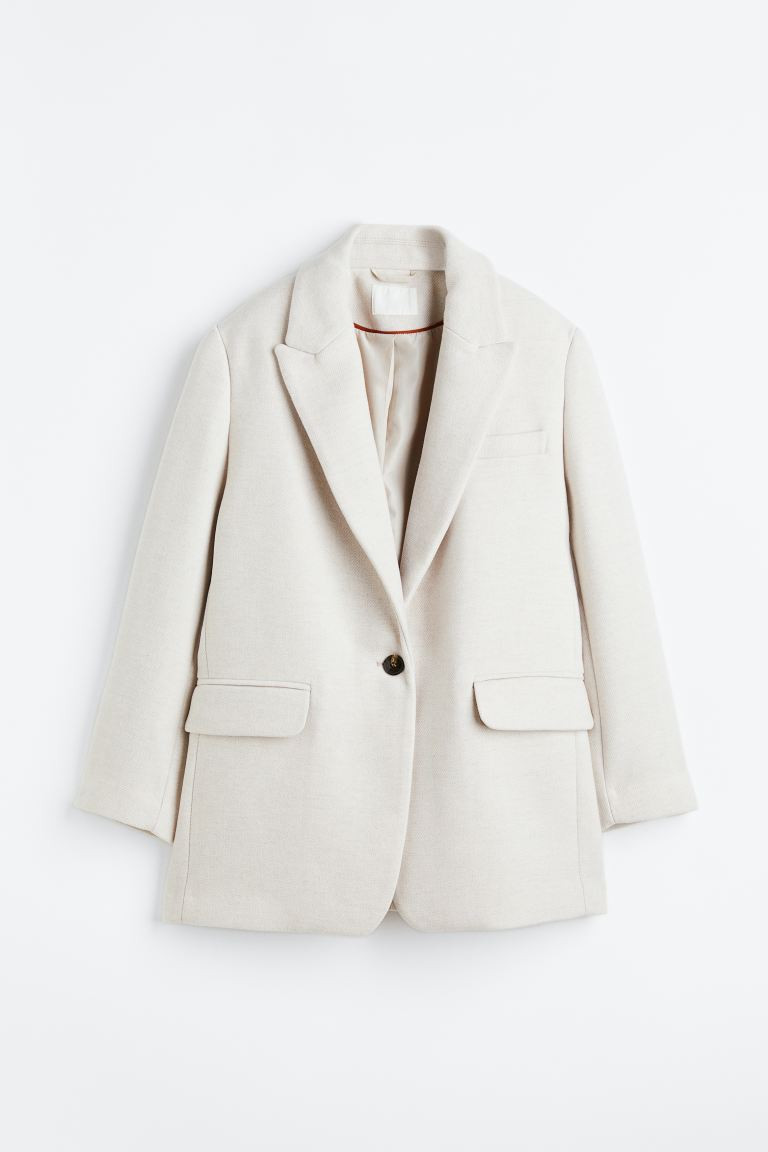 Single-breasted twill blazer | H&M (UK, MY, IN, SG, PH, TW, HK)