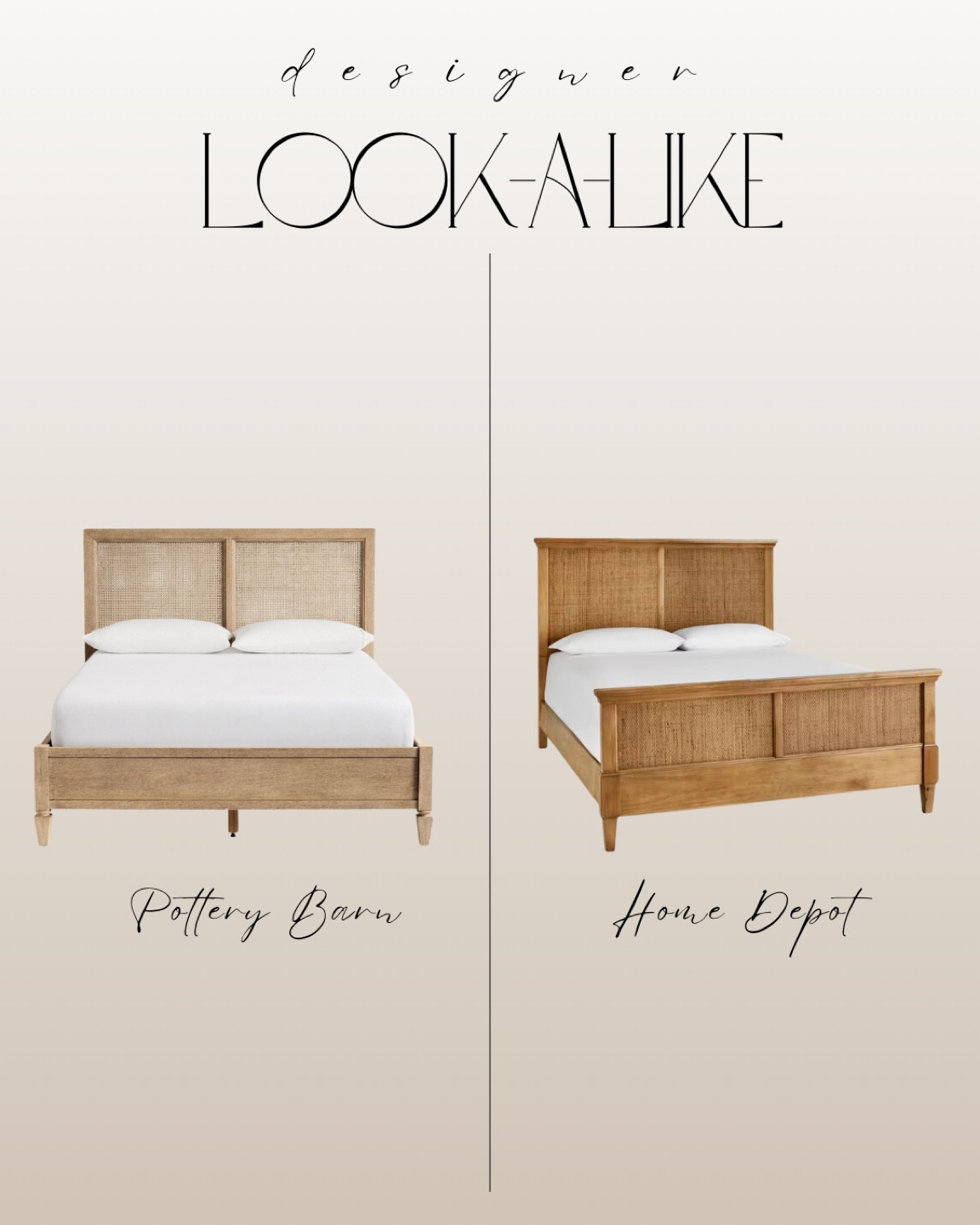 Pottery Barn bed dupe - wooden bed

#LTKhome