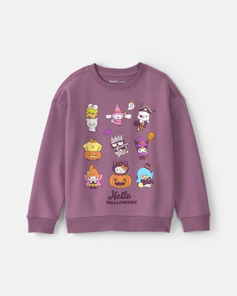 Girls Hello Kitty\u00ae Halloween Pullover Sweatshirt - Purple | Carter's Inc