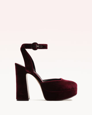 Vita Platform 120 Velvet Burgundy | Alexandre Birman (US)