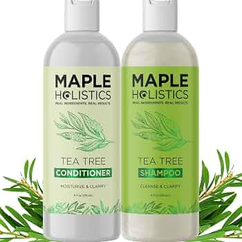 Tea Tree Shampoo and Conditioner Set - Sulfate Free Clarifying Shampoo and Conditioner for Oily H... | Amazon (US)