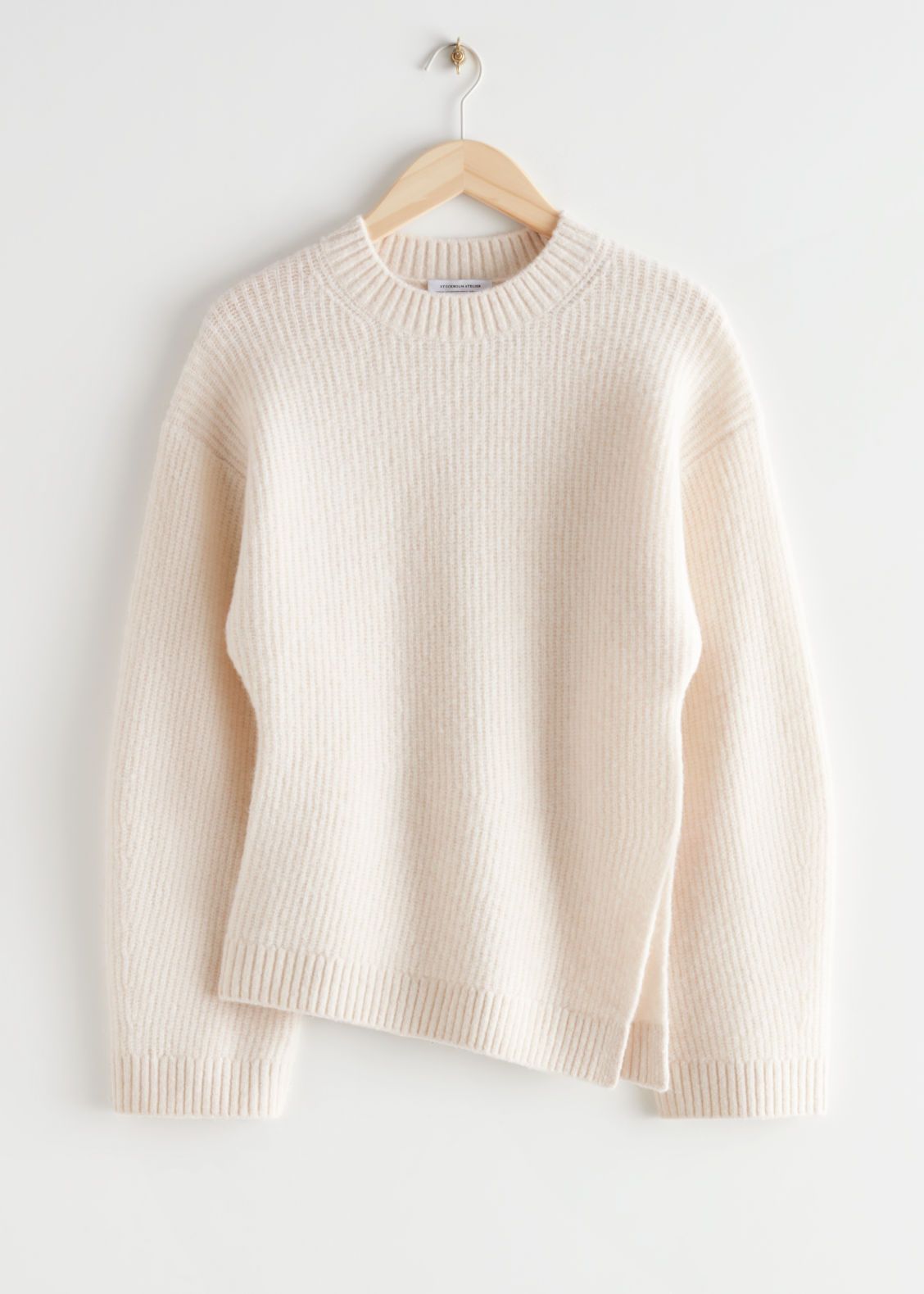 Asymmetric Rib Knit Sweater | & Other Stories US