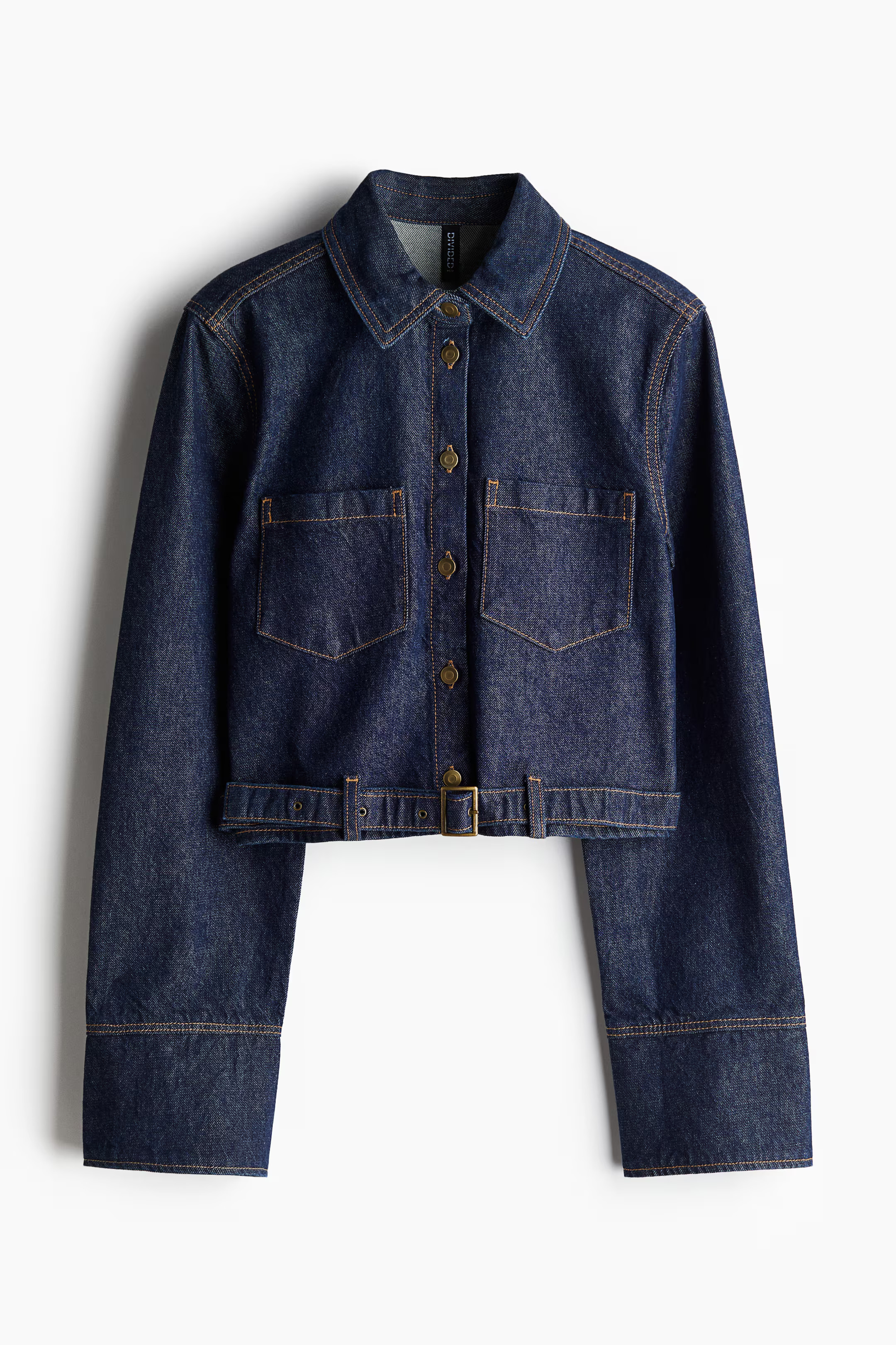 Denim Shirt - Dark denim blue - Ladies | H&M US | H&M (US + CA)