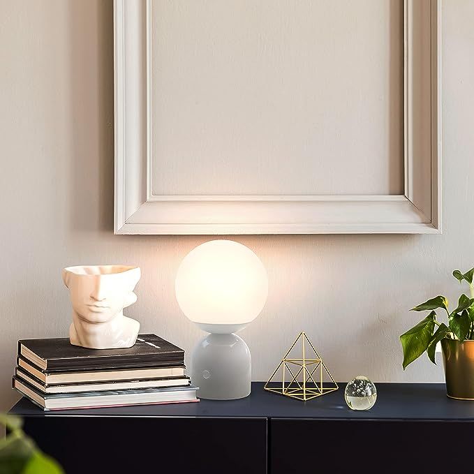 Brightech Mila LED Table Lamp - Bedside Reading Light with Elegant Marble Base, Modern Desk Lamp,... | Amazon (US)