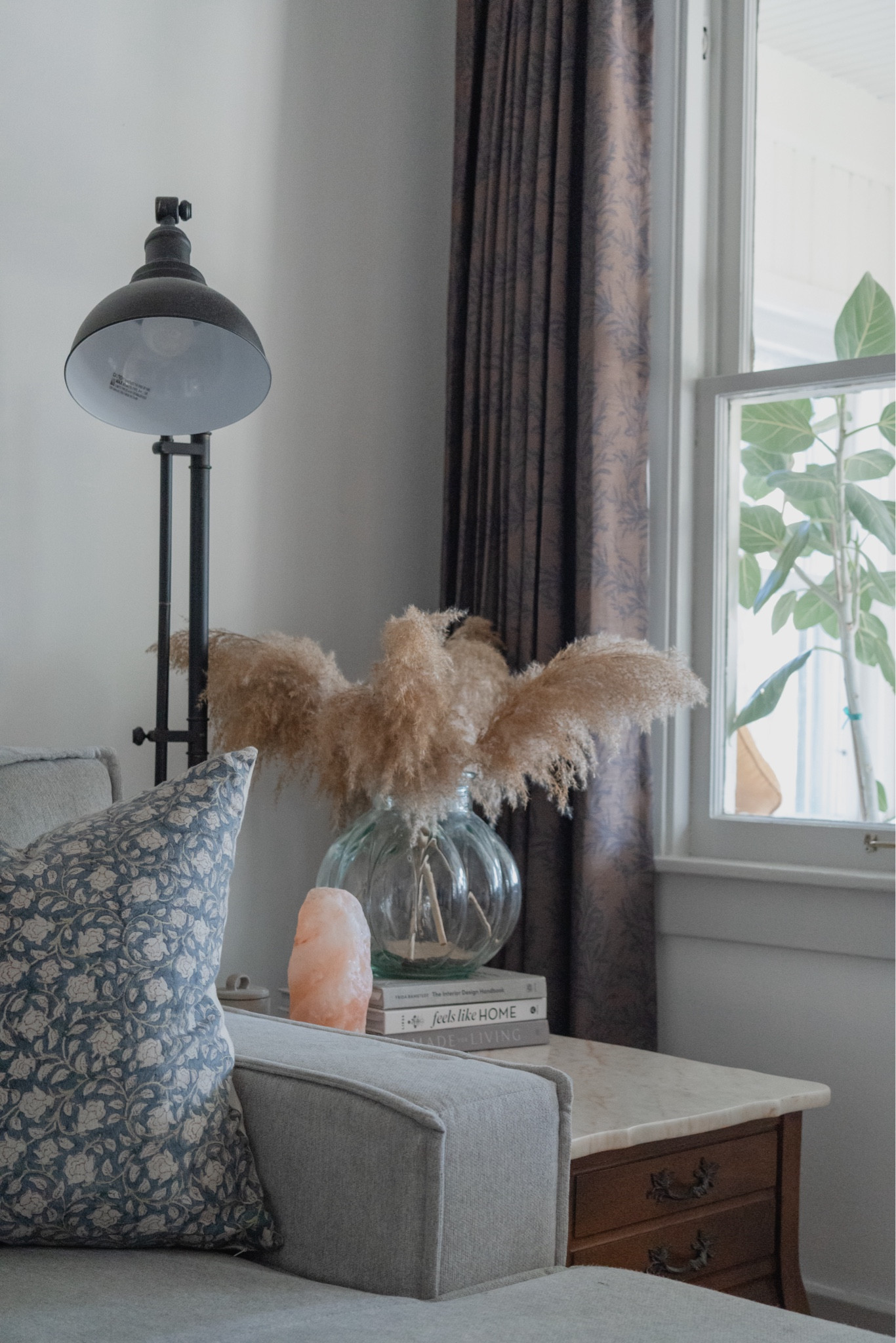 Custom patterned floral curtains from TWOPAGES [AD/gifted] p.s. use code EMMASHAY for 8% off