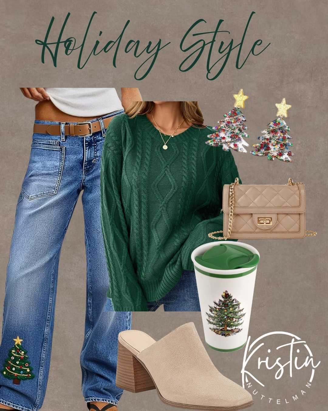 Green sweaters + Christmas denim = the vibe this season.”

#LTKHoliday #LTKootd #LTKSeasonal