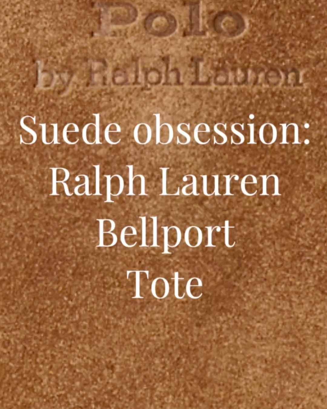 Polo Ralph Lauren bellport tote in suede is the largest and also the lightest tote in its class you can get right now: if you’ve been eying Louis Vuitton Neverfull or even The Row Margaux you should definitely take a look at this gorgeous bag that nobody’s talking about (yet)? 
I love it but I still haven’t decided if I am going to keep it or not: I do have plenty of totes but then again can you have too many? 
Love the quality of the bag, the richness of the suede, love how much you can fit into it and the low key branding. 

#LTKItBag #LTKSeasonal #LTKVideo