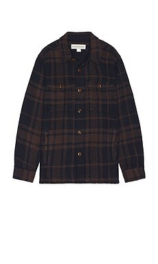 OUTERKNOWN Cloud Weave Lined Jacket in Indigo Griffith Plaid from Revolve.com | Revolve Clothing (Global)