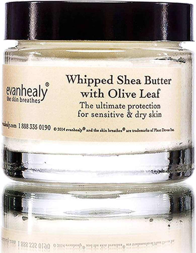 evanhealy Whipped Shea Butter with Olive Leaf | Natural Body Lotion for Dry & Sensitive Skin | Sh... | Amazon (US)