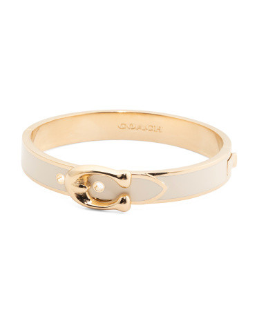 Enamel Buckle Hinge Bangle Bracelet | TJ Maxx