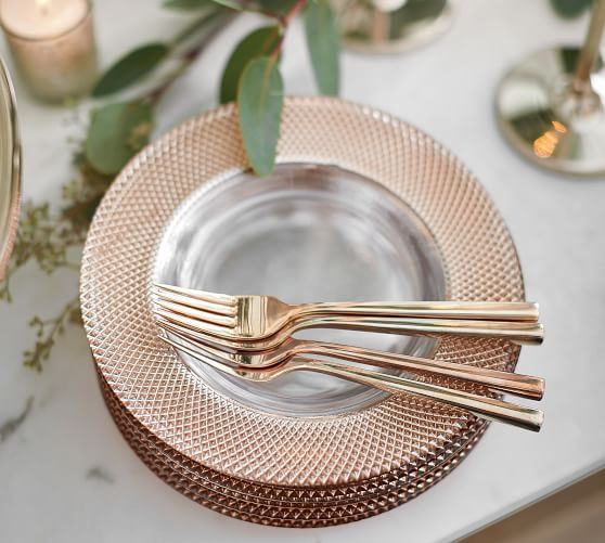 Monique Lhuillier Melrose Glass Salad Plate | Pottery Barn (US)