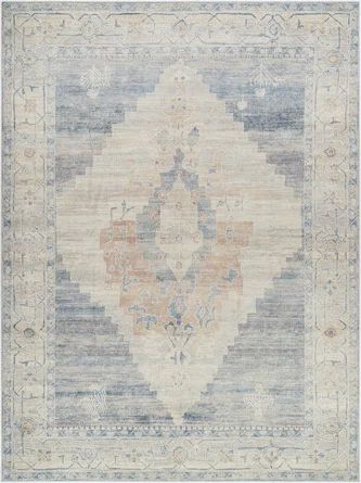 Becki Owens x Livabliss Luca Oriental Blue/Ivory Area Rug | Wayfair North America