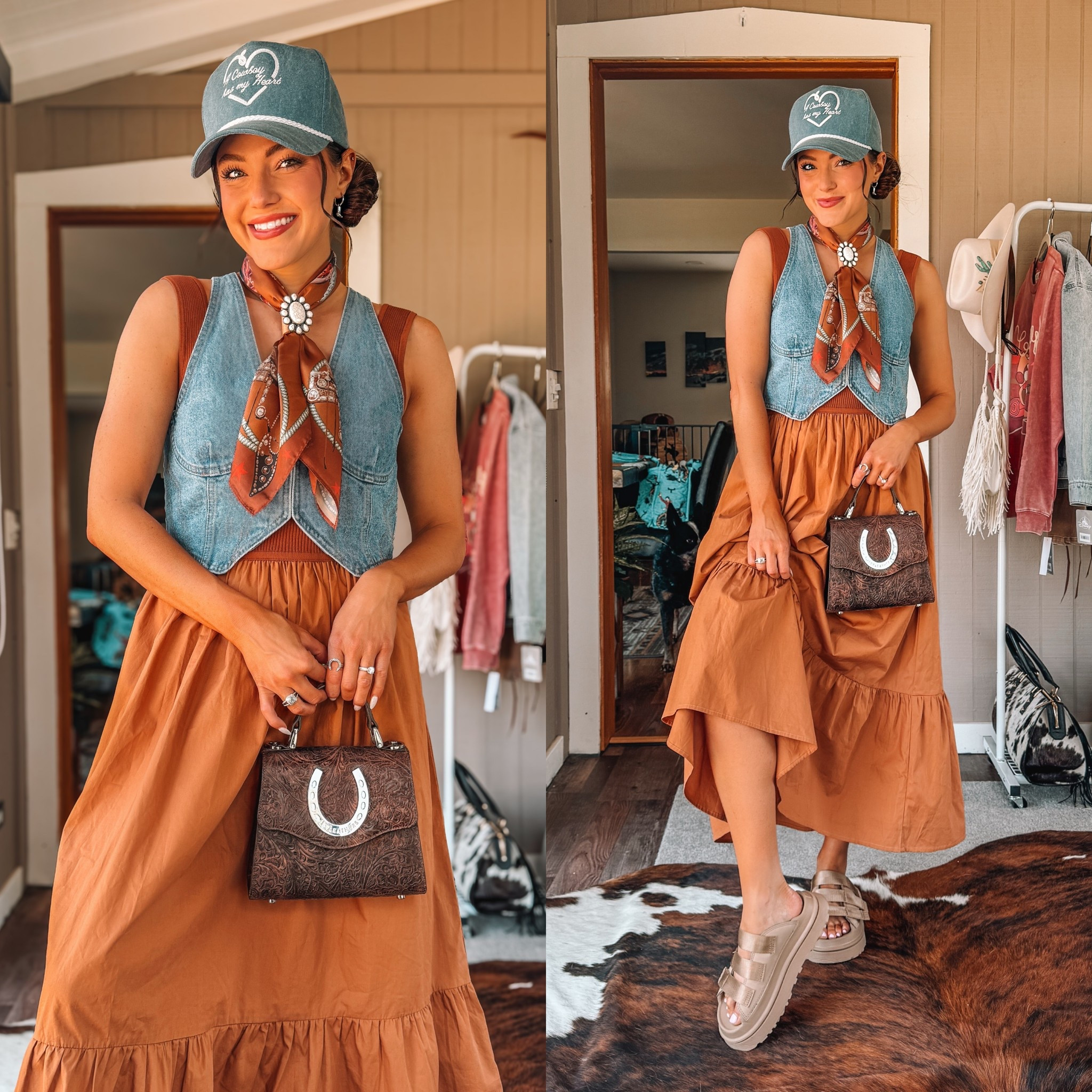 Wearing this to a summer graduation party!  Great way to add a western flare to a casual outfit! 

Hat/Scarf: Rodeo Quincy - “CARA15”
Purse: LovLeathers - “CARALOV”

#westernoutfit #wedternfashion #summer #summeroutfit #summerdress #countryconcert #rodeo

#LTKSummerEdit #LTKSeasonal #LTKStyleTip