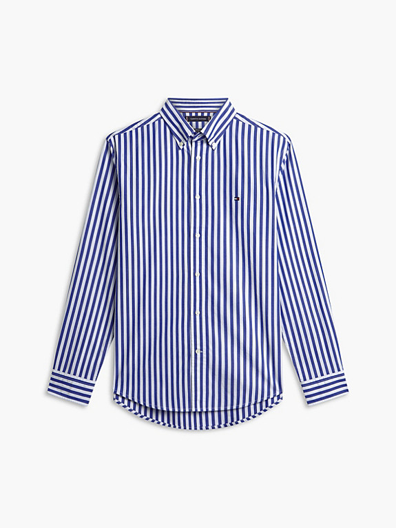 TH Flex Regular Fit Stripe Poplin Shirt | Tommy Hilfiger (DE)