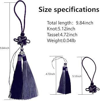 Handmade Color Block Chinese Knot Charm with Dual Tassels,Traditional Asian Home Decor for Home W... | Amazon (US)