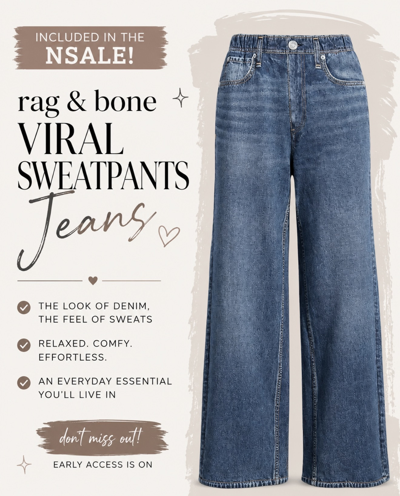Soooo excited about the rag and bone denim sweatpants!

#LTKSaleAlert #LTKOver40 #LTKSeasonal