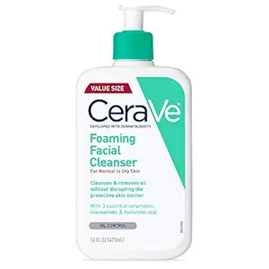 CeraVe Foaming Facial Cleanser | Daily Face Wash for Oily Skin with Hyaluronic Acid, Ceramides, a... | Amazon (US)