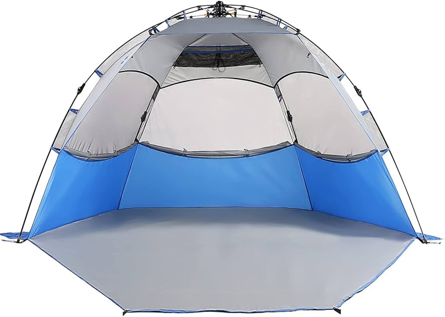 Mobihome Beach Tent Sun Shelter Pop Up, Sand & Surf Beach Shade Tents Umbrella & Portable Canopy ... | Amazon (US)