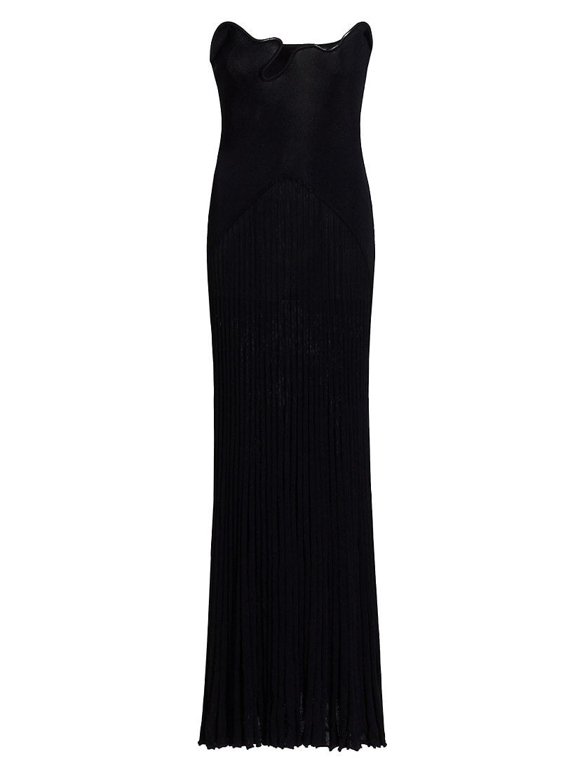 Ribbed Sculptured Strapless Gown | Saks Fifth Avenue