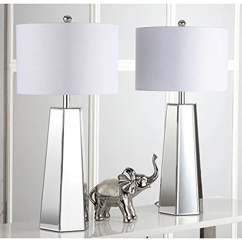 Safavieh Janice 31.5 in. H Mirrored Column Table Lamp, Set of 2 | Walmart (US)
