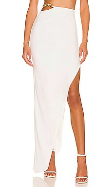 Nookie Alyssa Chain Skirt in Ivory from Revolve.com | Revolve Clothing (Global)