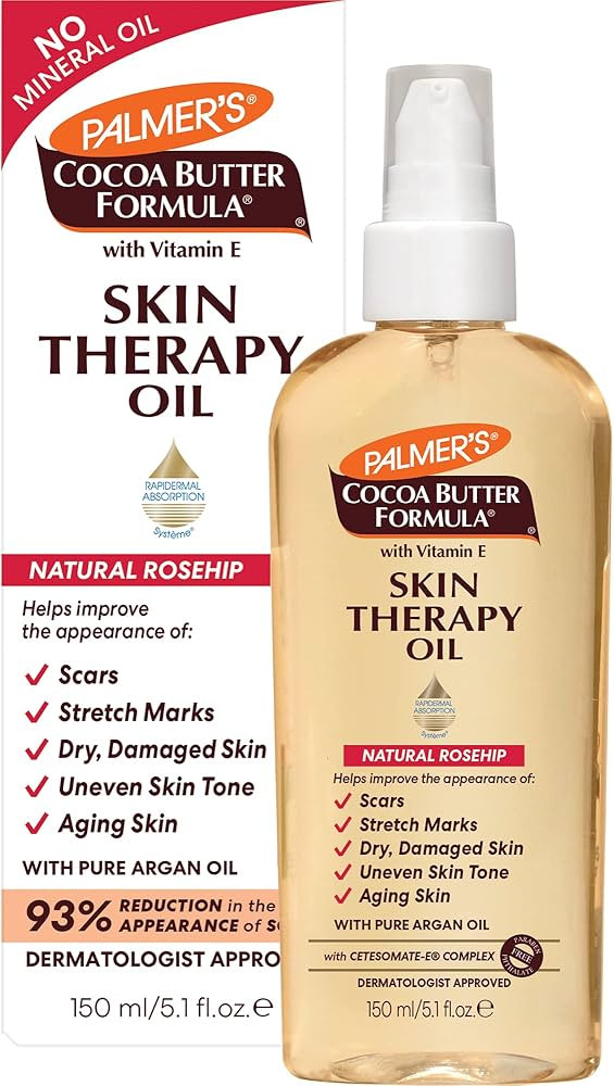 Palmer's Cocoa Butter Formula Skin Therapy Moisturizing Body Oil with Vitamin E, Rosehip Fragranc... | Amazon (US)