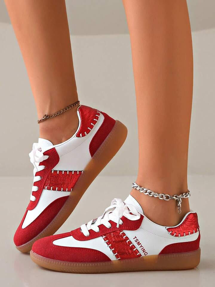 Women's Flat Casual Shoes, Lightweight & Comfortable, Versatile, Plus Size Sneakers | SHEIN