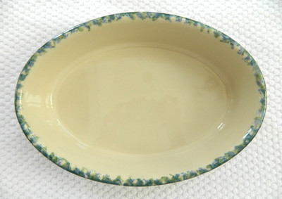 Blue Green Roseville Pottery Double Sponge Casserole Baking Dish Gerald Henn 10" | eBay | eBay US