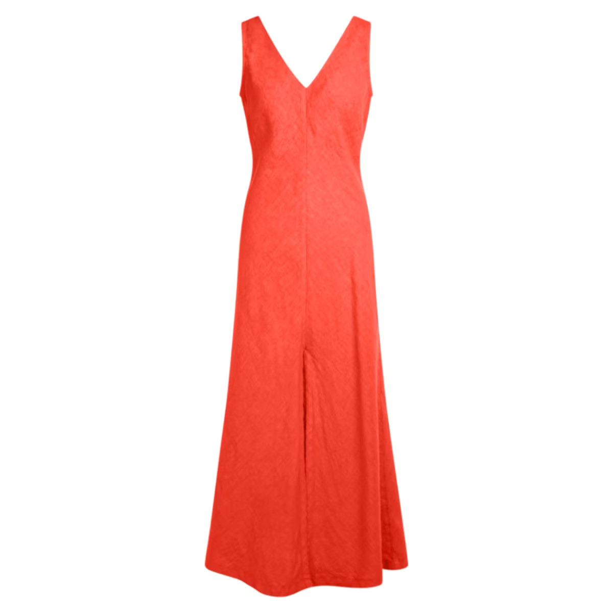 “V” Neck Maxi Linen Dress - Coral Reef | Wolf & Badger (US)