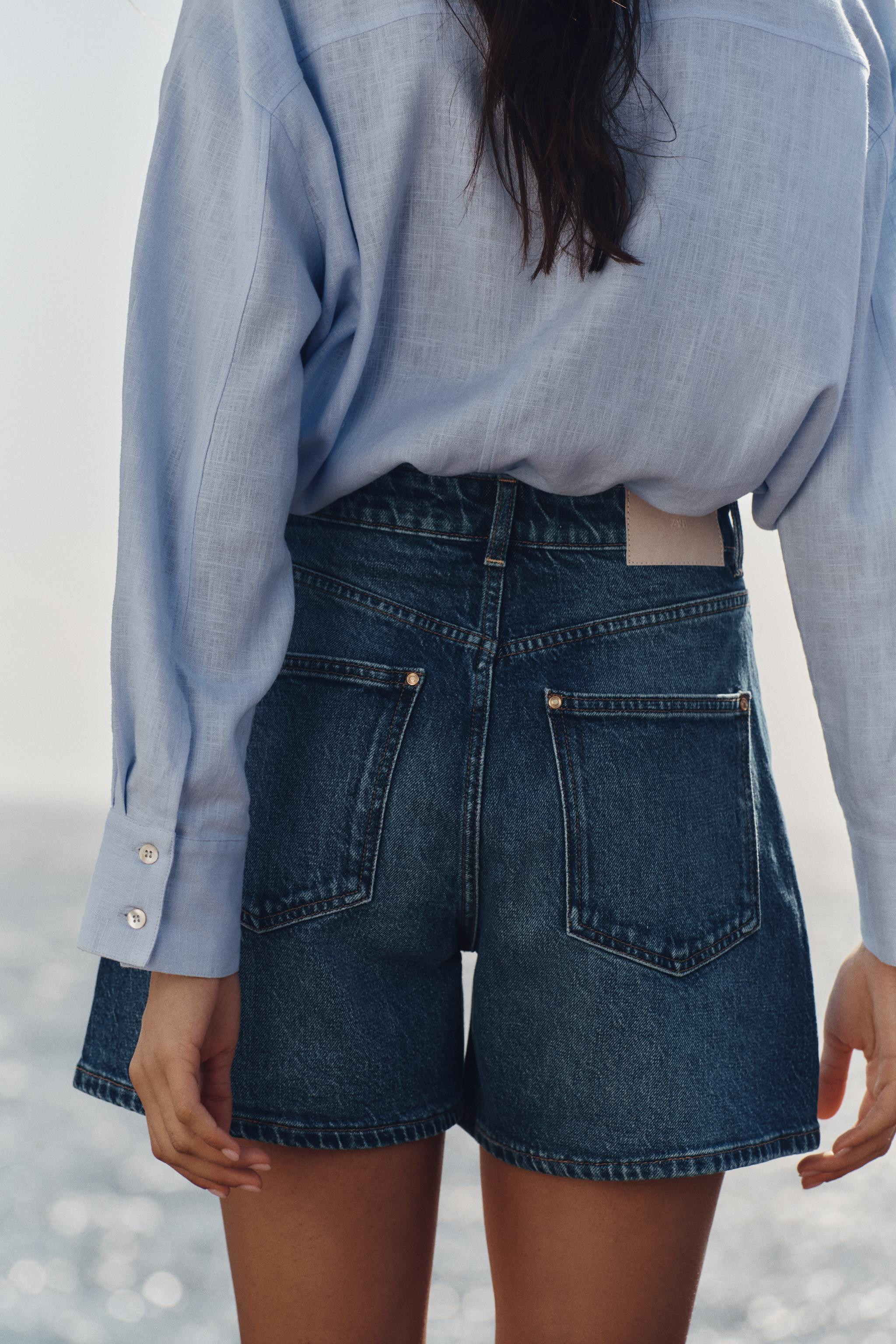 Z1975 HIGH-WAISTED MOM FIT SHORTS | Zara US