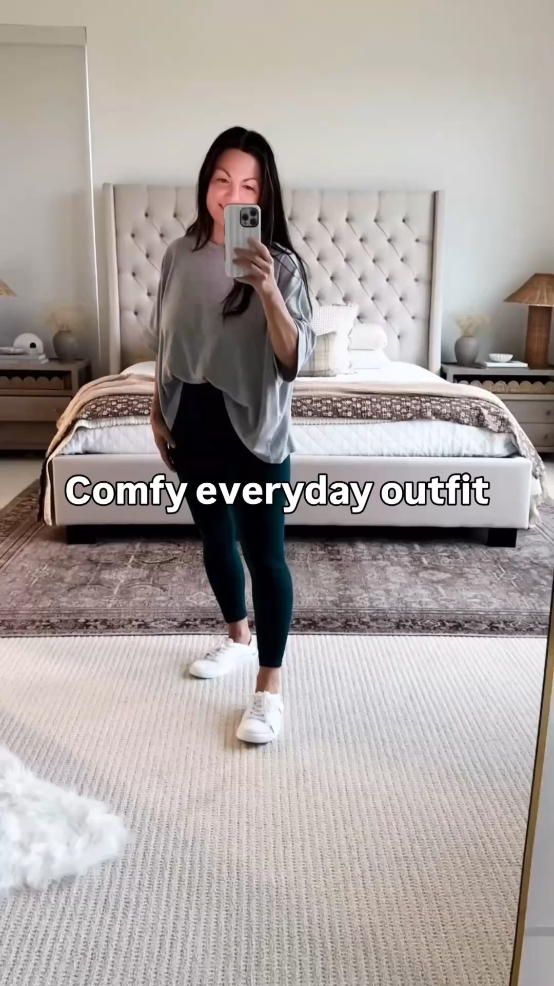 Easy everyday outfit you’ll reach for on repeat 🤍 sharing one of my favorite comfy Amazon looks that’s perfect for busy days, errands, or just feeling put together without trying too hard. Travel outfit, spring outfit, mom outfit. These high waisted leggings are so flattering and hold everything in, and this oversized tee is that perfect relaxed fit you can front tuck or wear loose. Paired it with classic white sneakers for an effortless everyday style. Everything is affordable, easy to mix and match, and perfect for a capsule wardrobe. Follow me on LTK for daily fashion, home decor & Amazon finds.

#LTKootd #LTKvlog #LTKPetite
