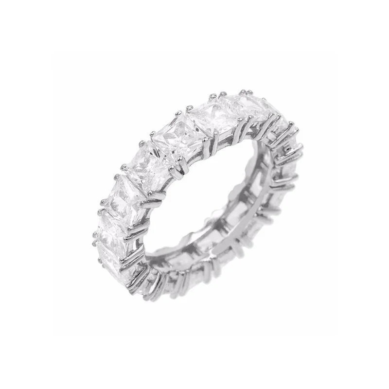 Princess cut eternity band | The Sis Kiss