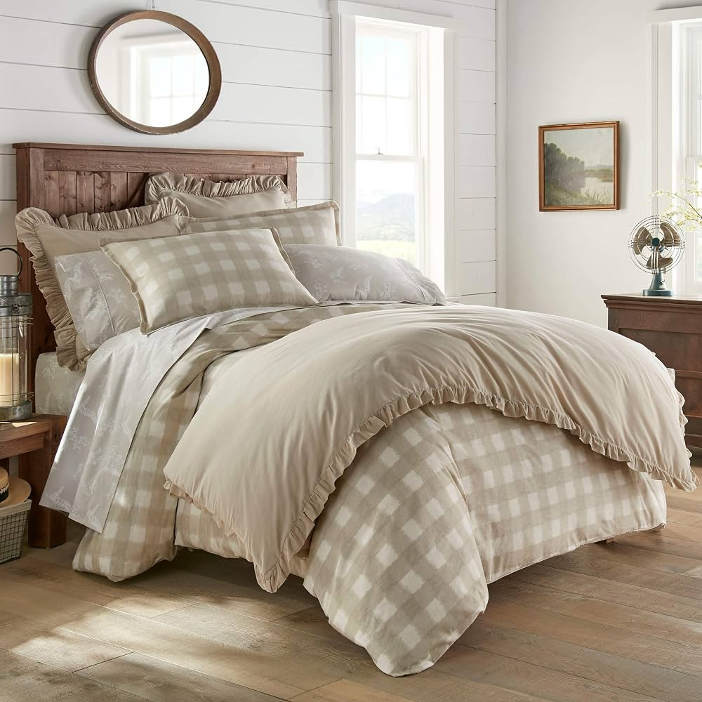 Stone Cottage - King Duvet Cover Set,3 pcs, Cotton Bedding with Matching Shams, All Season Home D... | Amazon (US)