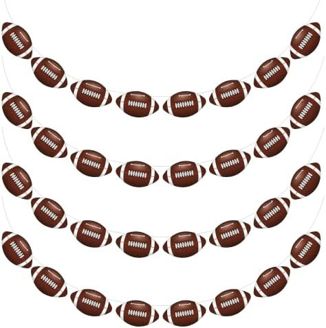 4PC - Football Party Decorations - Football Banner - Football Hanging Decorations Decor for Theme... | Amazon (US)