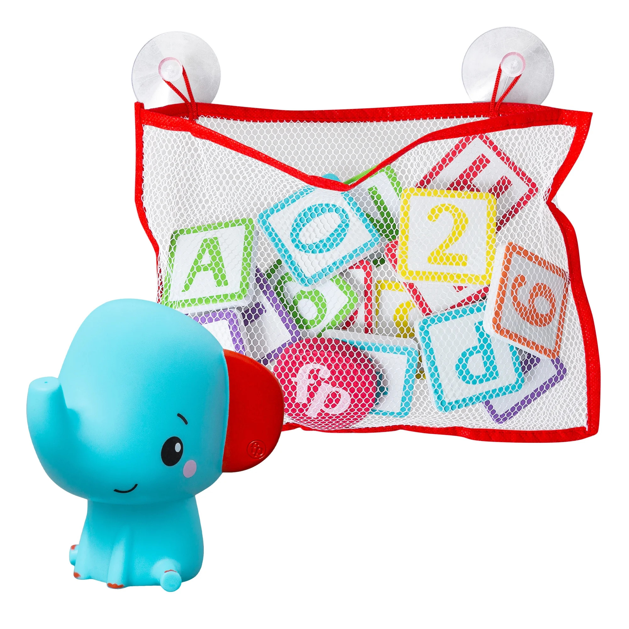 Fisher-Price Elephant Bath Toy Set with Foam Letters & Numbers for Toddlers, 6-12 Months | Walmart (US)