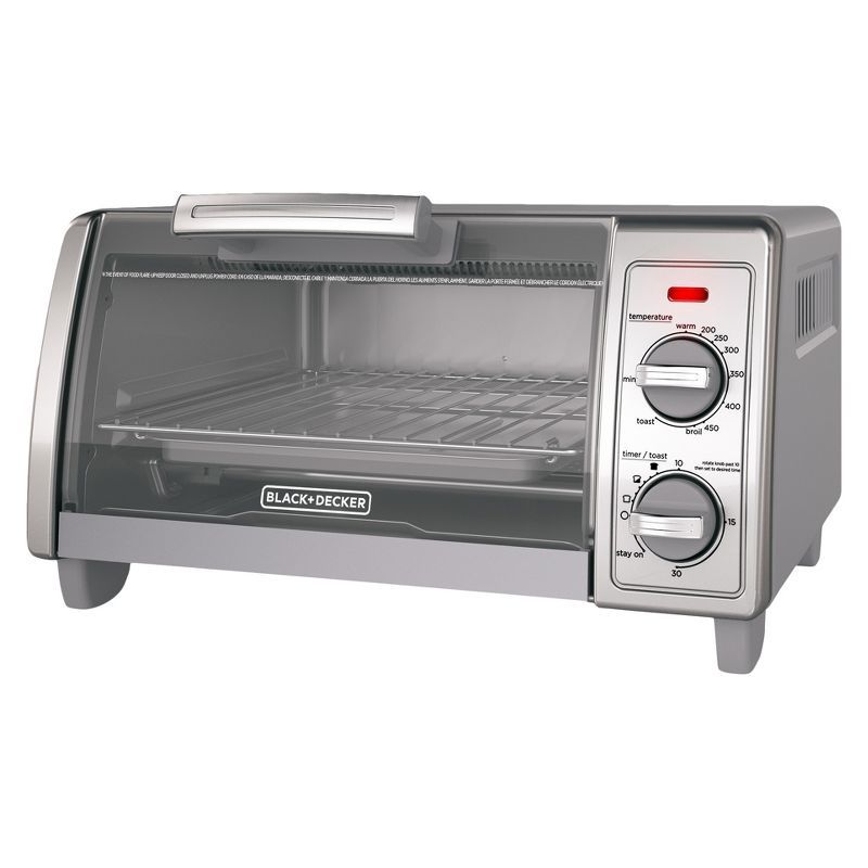 BLACK+DECKER 4 Slice Toaster Oven - Silver - TO1700SG | Target