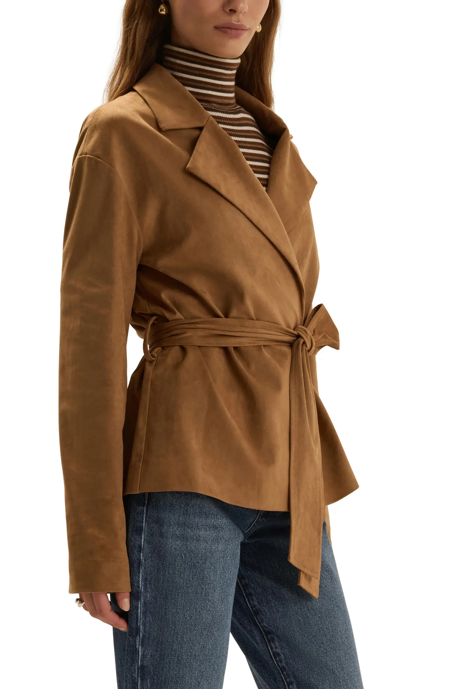 Favorite Daughter The Marina Faux Suede Wrap Jacket (Women) | Nordstrom | Nordstrom