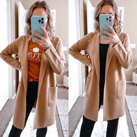 30% off this cotigan with code: SHOPNOW
Fall sweater blazer. Great quality, easy to dress up or down. Perfect for work too. Size down. I’m wearing an XXs. 




#coatigan

#sweaterset #shacket #costume #maternity #boots #weddingguest #halloween  #halloweendecor #blazer #fall #weddingguestdress #falldress #falloutfits #falldecor #fallweddingguestdress #falltrends #fallfashion  
Fall photo outfit idea #workoufit #workwear #businesscasual #workjacket #workcoat

#LTKSeasonal #LTKworkwear #LTKsalealert