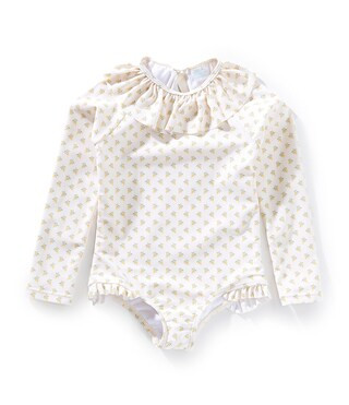 x Kristin Ellen Hockman Baby Girls 3-24 Months Greta Yellow Floral One-Piece Swimsuit | Dillard's