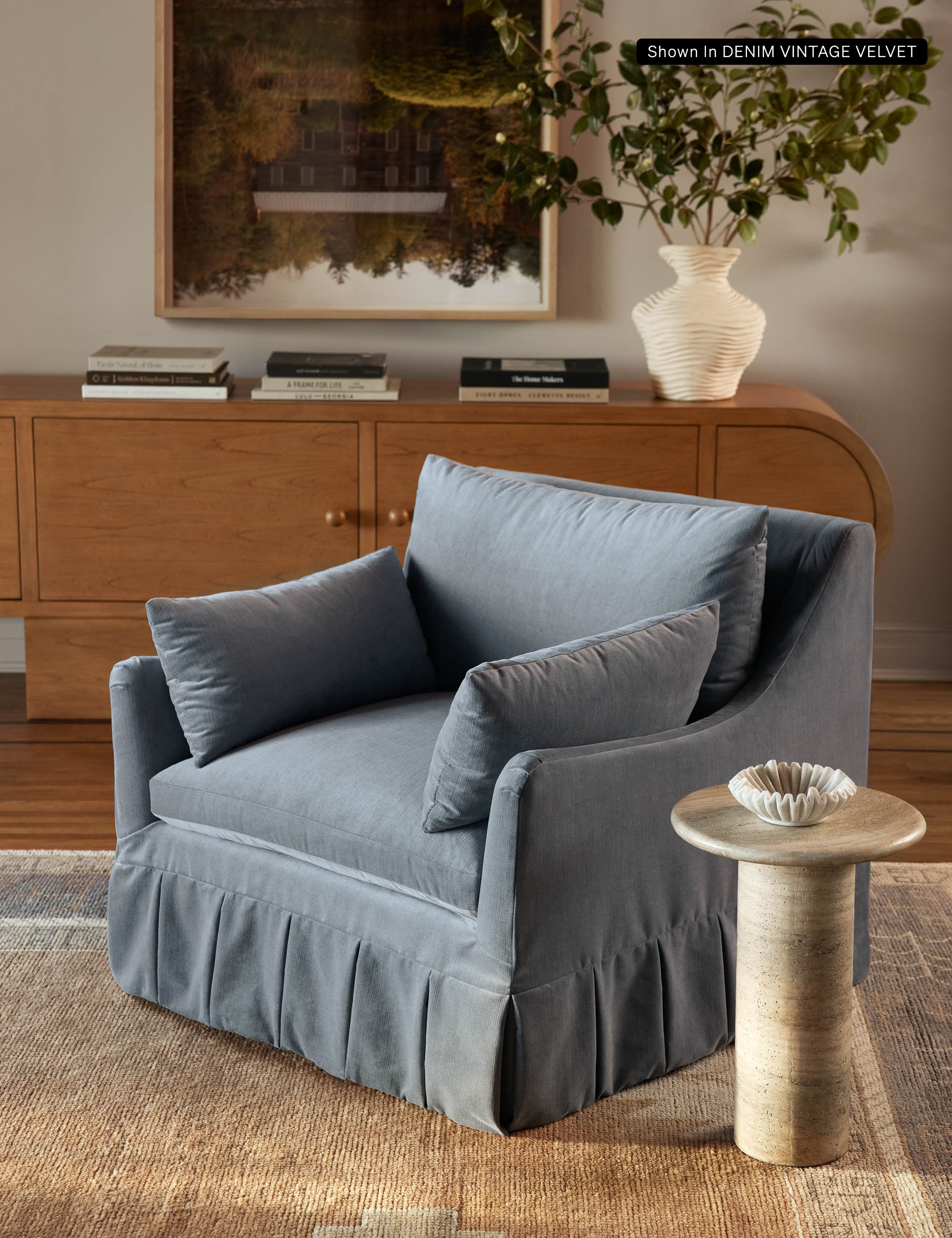 Portola Pleated Chair | Lulu and Georgia 