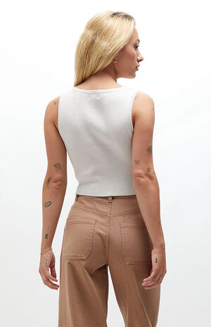 LA Hearts Square Neck Sweater Tank Top | PacSun | PacSun