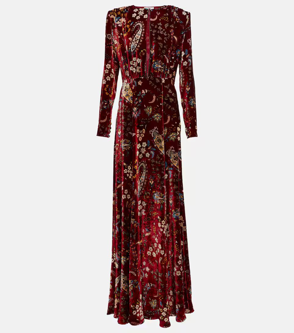 Paisley keyhole velvet gown | Mytheresa (US/CA)