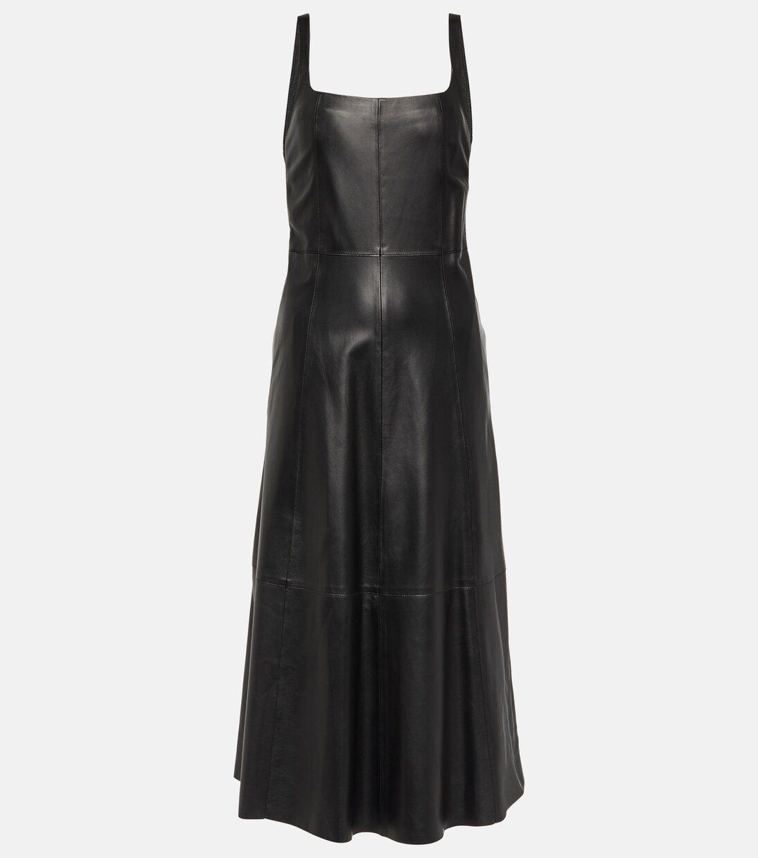 Square-neck leather dress | Mytheresa (US/CA)