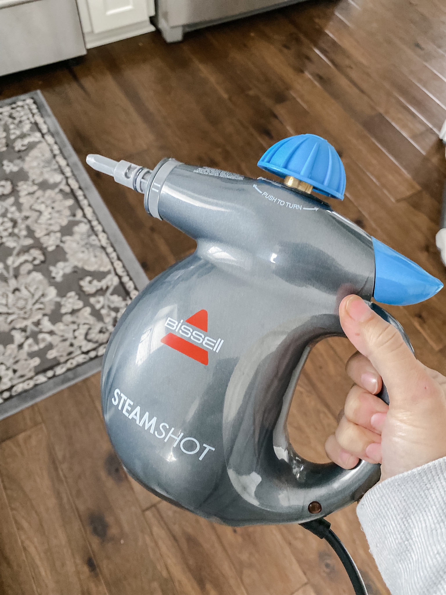 Bissell steam cleaner to the rescue for aaalll the nooks and crannies including appliances, high chairs, and so much more!

#LTKhome #LTKFind #LTKfamily