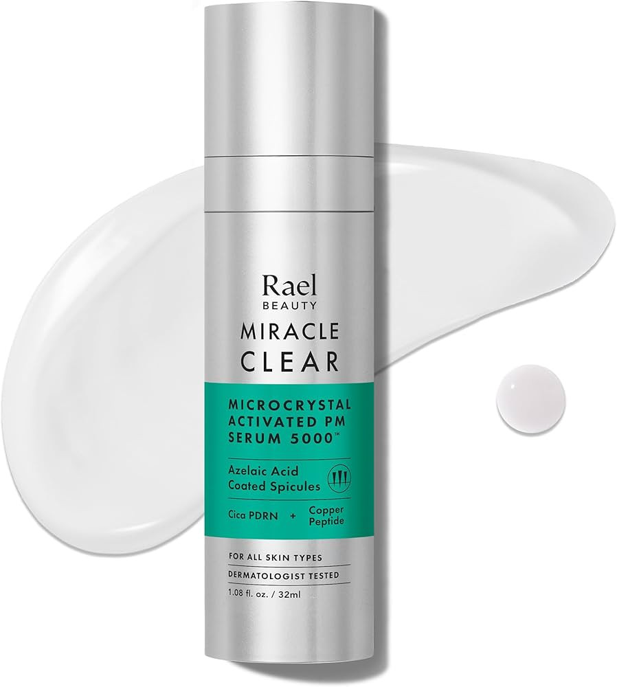 Rael Microcrystal Serum, Miracle Clear PM 5000 – Azelaic Acid and Cica PDRN Serum for Face, Por... | Amazon (US)
